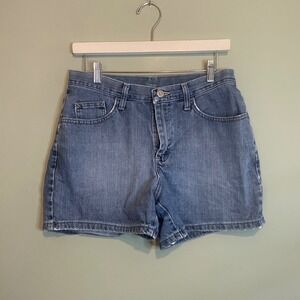 Vintage Riders by‎ Lee Womens Denim Casual Bermuda Mom Jean Shorts Blue Size 10